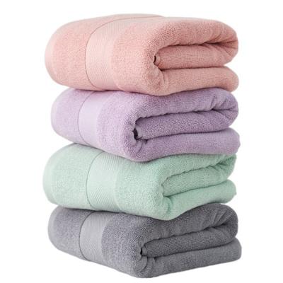 China Kingcason China Manufacturer Water Absorption QUICK DRY Striped Bath Towel Gray Red For Summer Anti-pilling Towel for sale