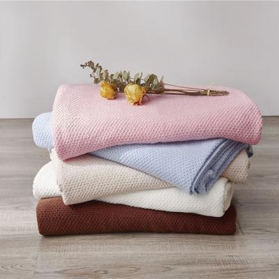 China Kingcason 2021 New Fashion Warm PORTABLE Knit Cotton Blanket For Winter / Kids for sale