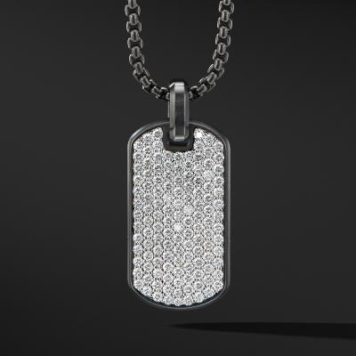 China Personalized Personalized Engrave Stainless Steel Hanger Diy Stamp Dog Tag Gold Square Bar Jewelry Sublimation Pendant Necklace Blanks Silver for sale