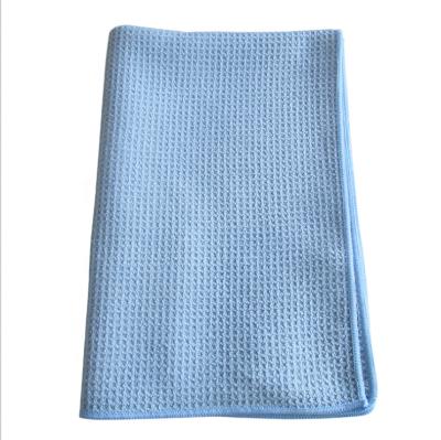 China Factory Direct Super Absorbent Microfiber Fish Scale Towel Glass Lattice Cleaning Car Towel for sale