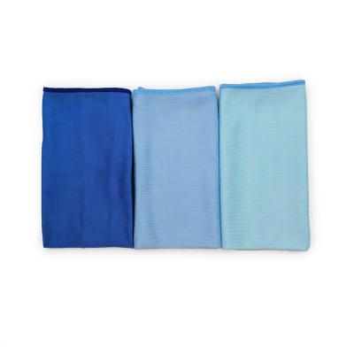 China Sustainable Microfiber Window Mirror Glass Cleaning Cloth Household Cleaning Towel for sale