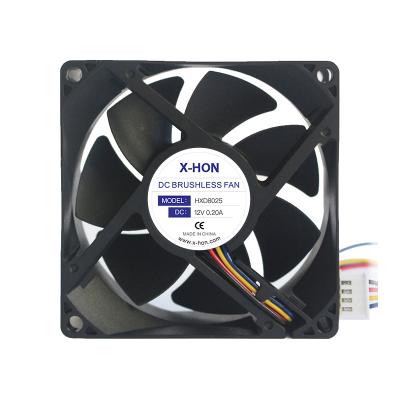 China Low Noise Power 80mm Car/PC Fridge Fan 8025 Mini Chassis 24V 80*80*25mm Fan 12 Volt Waterproof Fan IP68 For 3D Printer Parts for sale