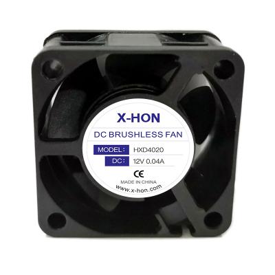 China PC Computer Case X-HON 40x40x20 mm DC 12V 4020 Fan Replacement Ball Bearing 40mm For CPU Server Case Fan for sale