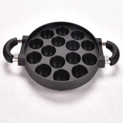 China General use for YUESHEN gas and induction cooker non-stick cake pan mold 12 hole ball aluminum die casting baking mold small can be customized for sale