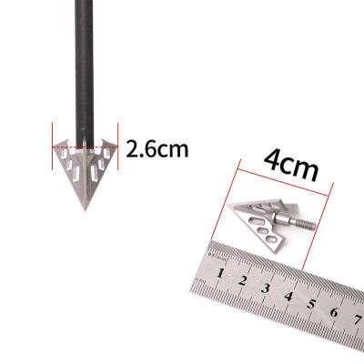 China Aluminum Alloy ADC12 YUESHEN Polespear Head Fixed Broadhead Heads Bow Arrow for sale