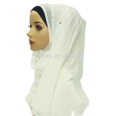 China 2021new Simple Chiffon Muslim Muslim Hijab Crinkle Scarf Women Dubai Tank Top Hijab Summer Wholesale for sale