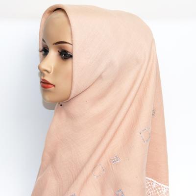 China New Design Malaysia Indonesia Polyester Veil High Quality Wholesale Muslim Flower Headscarf Muslim Hijab for sale