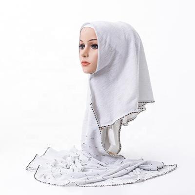 China 2021 New Factory Directly From Islam Scarf Women Wholesale Muslim Crescent Hijab Headscarf Muslim Hijab for sale