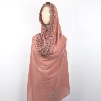 China 2020 New Promotion African Muslim Big Chiffon Shawl And Scarf Muslim Hijab For Women for sale