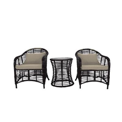 China YUEXIU Modern Design Modern Patio Rattan Dining Table And Chairs Set Outdoor Garden Furniture for sale