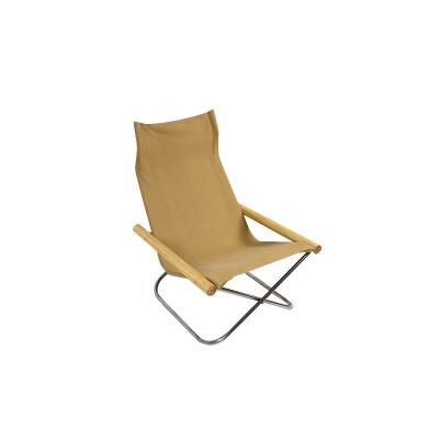 China YUEXIU Portable Outdoor Folding Chair Garden Patio Furniture Folding Chair Beech Armrest Contemporary Outdoor Cotton Canvas for sale