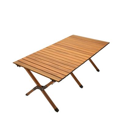 China Modern Outdoor Portable Folding Furniture Garden Aluminum Alloy Egg Roll Picnic Table Folding Outdoor Tables for sale