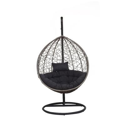 China YUEXIU Contemporary Garden Swing Chair Outdoor Furniture Patio Hanging Rattan Egg Swing Chair for sale