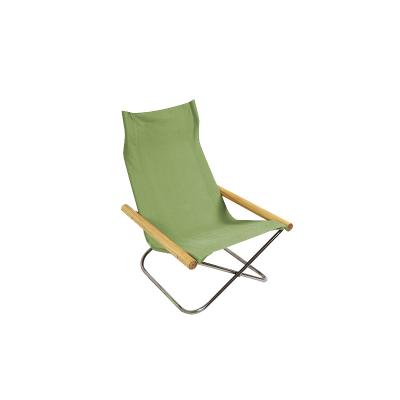 China YUEXIU portable outdoor beach chair garden patio camping folding chair beech armrest cotton contemporary outdoor canvas for sale