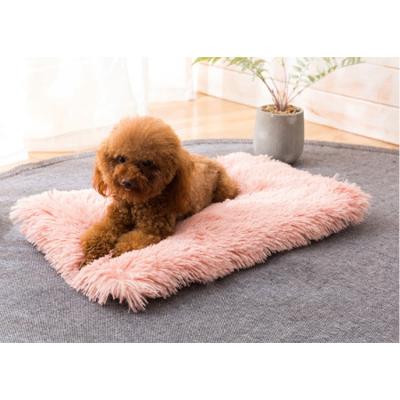 China New Viable Cat Mat Soft Fleece Warm Pet Blanket Fluffy Dog Bed for sale