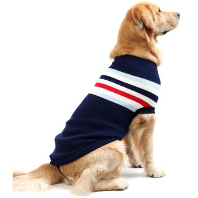 China Large Sustainable Pet Dog Sweater Knitted Warm Apparel Dog Clothes for sale