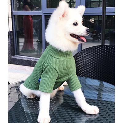 China Sustainable Ready To Ship Hand Knit Cable Puppy Dog Apparel Dog Clothes for sale