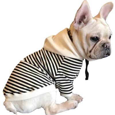 China Wholesale Custom Viable Stripe Custom High Quality Luxury Cotton Pet Clothing Small Dog Clothes for sale