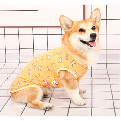 China Viable Custom Logo Summer Pet Clothing Luxury High Quality Cotton Pattern Dog Clothes Accessories for sale