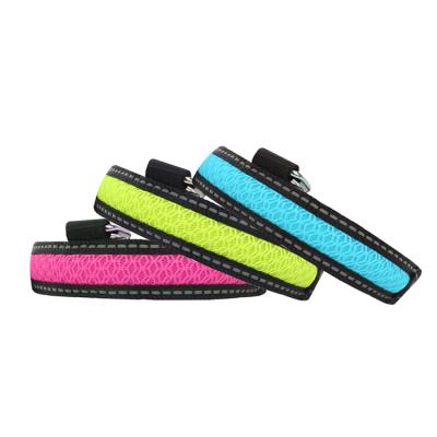 China Viable Custom Logo USB Rechargeable Adjustable Led Nylon Luxury Dog Collar for sale