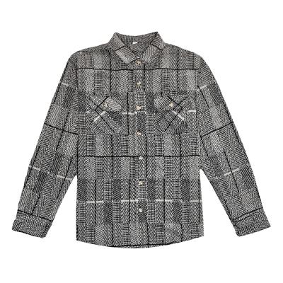 China Anti-pilling Plaid Flannel Shirt Women Flannel Shirts Sellers Ladies Flannel Plaid Shirt Pockets for sale