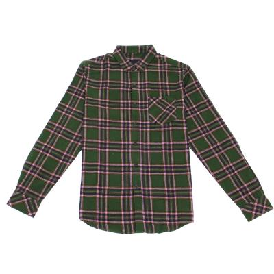 China Wholesale OEM flannel shirt anti-pilling green lightweight flannel shirt for sale