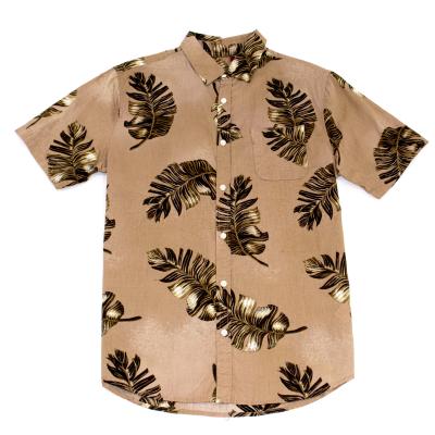 China Custom Pringted Mens Anti-Pilling New Arrival Hawaiian Button Up Shirt for sale