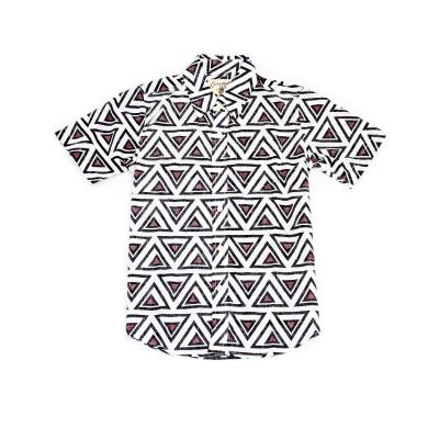 China Anti-pilling Logo Can Be Customized Wholesale Summer Button Up Short Sleeve Hawaiian Shirt for sale