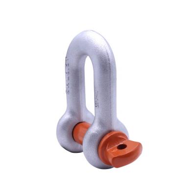 China USA high quality type g-210 d round shackles electric galvanized straight pin dee shackles with screw pin for sale