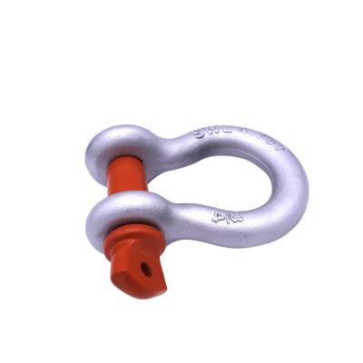 China Eco-friendly G209 USA Type Drop Forged Hot Dip Galvanized Screw Pin Lifting Bow Shackle for sale