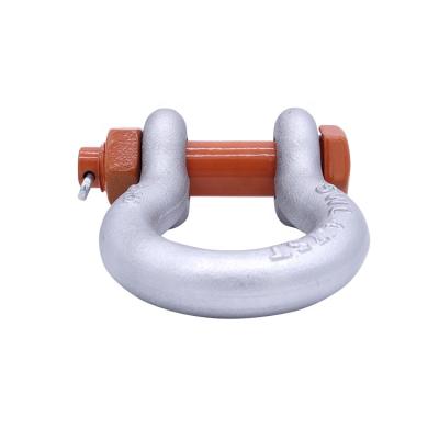 China High quality US type g2130 galv. Small Round Bow Shackle Us Cotter Pin Bolt Shackle Commercial for sale