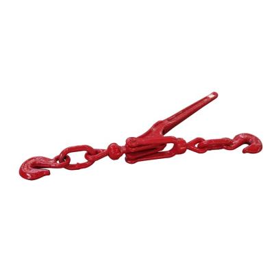 China High Quality High Quality Binding Us Type Load Forged Red Painted Lever Type Chain Binding With Grab Hook for sale