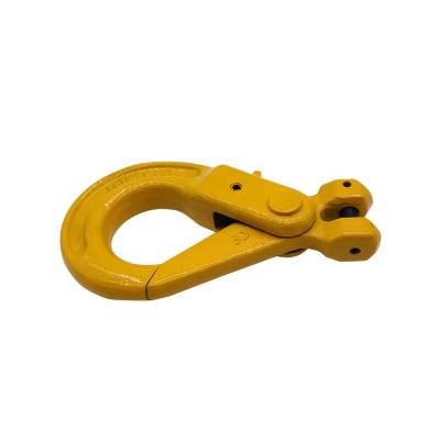 China Eco - Friendly Clevis G80 European Type Self Locking Safety Lifting Hook for sale