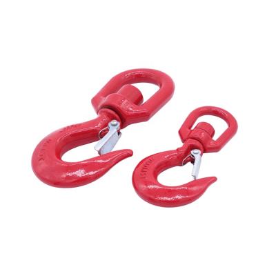 China Durable Material Alloy Steel Drop Forged Swivel Rigging Hook for sale