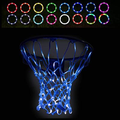 China Hot Sales Lighting Toys Mini Basketball Hoop Hanging Backboard Basketball Net Toy Set LED Light Up Basketball Net for sale