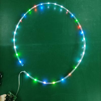 China 2021 Festival Basketball Rim Light Motion Sensor LED Remote Control Basketball Hoop Lights for sale