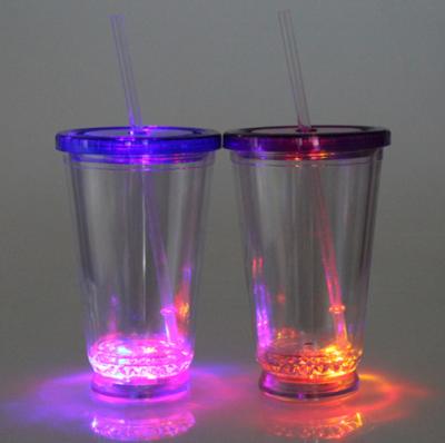 China New Wholesale Multi Color PS Lighting Toys Led Cup Free Sample Led Light Glass for sale