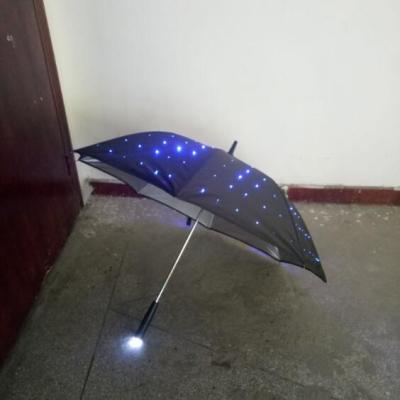 China Morden Mid Size Luxury Hot Selling Led Star Light Up Umbrella for sale