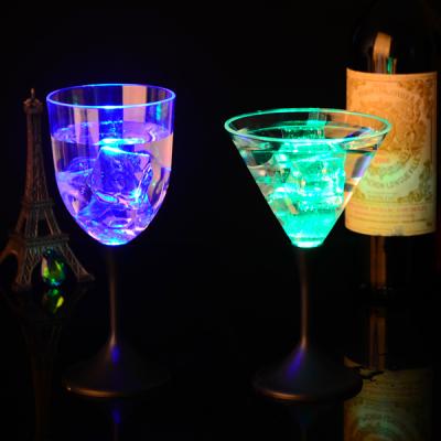 China New Design LED Martini Glass 60Ml Viable Fresh Flashing Glass With Light for sale