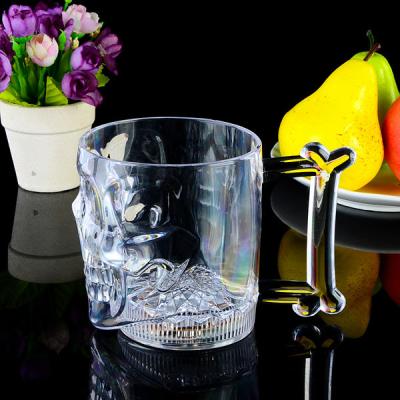 China Eco-friendlky Big Cool Hot Led Flashing Active Water Beer Glass 500ML Mug for sale