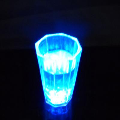 China Water Activated Like 8.5Cm High Quality Water Activated Led Flashing Shot Glass for sale