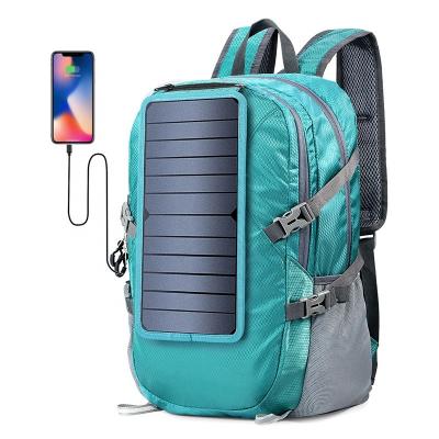 China Custom Solar Panel Backpack Logo Smart Backpack With Waterproof Solar Backpack for sale