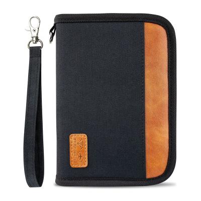 China Wholesale Fashion RFID Blocking Card Case With Detachable Wrist Strap Family Passport Holder Wallet for sale