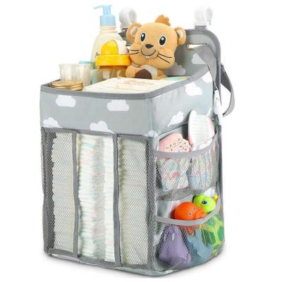 China Wholesale Custom Water Resistant Shenzhen Factory Baby Nursery Diaper Hanging Organizer for Changing Table and Crib for sale