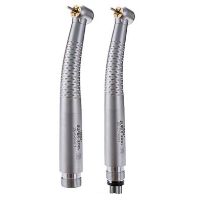 China Shadowless metal 5 waterjet 5 led dental handpiece 2holes 4 holes air turbine dental handpiece high speed best selling angle for sale