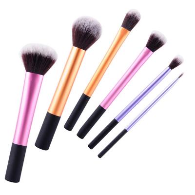 China Angular Blush 2021 Mini 3 Colors Tube 6 Chemical Fiber Aluminum Soft Long Rod Makeup Set for sale