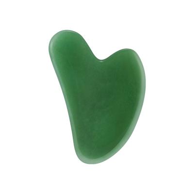 China Experienced Natural Quartz Jade Stone For Facial Stone Gua Sha Stone Green Quartzite GuaSha Board Aventurine Aventurine Massager for sale