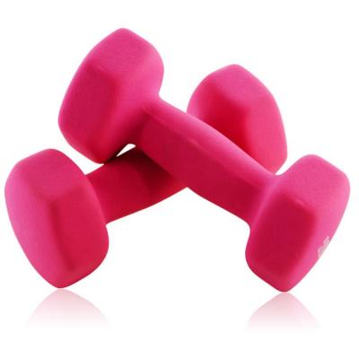 China Universal Wholesale Hex Dumbbell Set Gym Women Muscle Sports Hex Rubber Dumbbell for sale