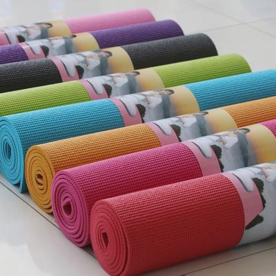 China Anti Slip Health Exercise Light Yoga Mat PVC 10MM Weight 10MM Thickness Shrink Wrap Eco-friendly PVC 10MM Shrink Wrap For Yoga 1*61*183CM DSN-008-R gymnasium for sale