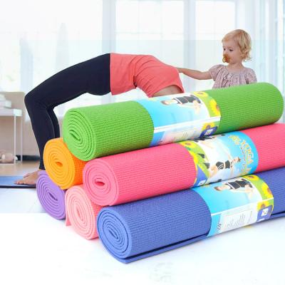 China Durable Washable Waterproof Anti-Slip Mat Yoga PVC Sport Gymnastics Health Lose Weight Fitness Exercise Protection Women Sports Yoga Mat for sale